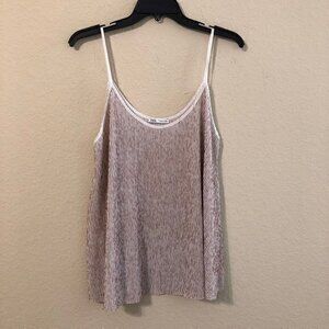 Zara Tank Top Striped Sleeveless Swing Trendy Boho